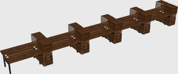 Shared electric desk + cabinet