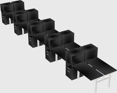 Shared electric desk + cabinet