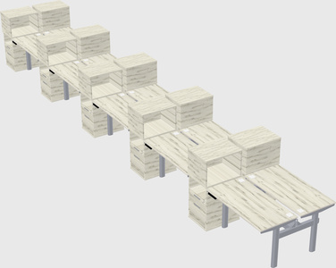 Shared electric desk + cabinet