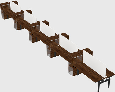 Shared electric desk + cabinet