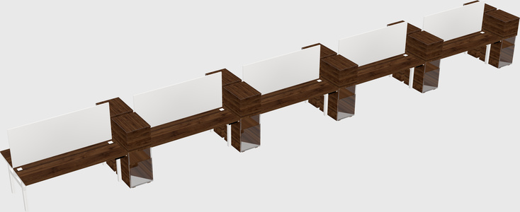 Shared electric desk + cabinet