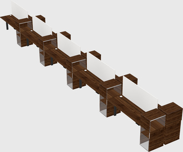 Shared electric desk + cabinet