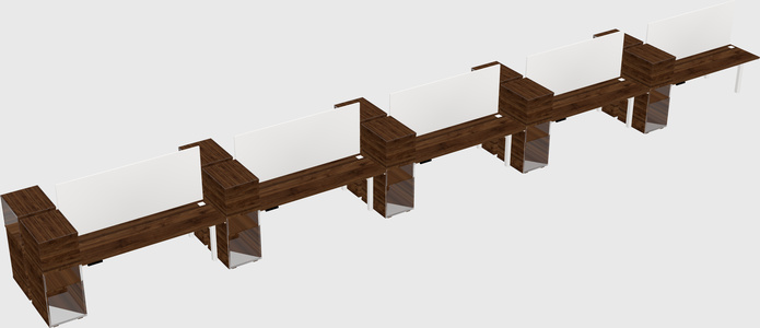 Shared electric desk + cabinet