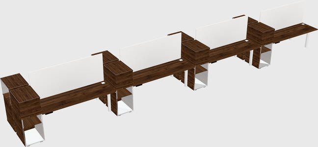Shared electric desk + cabinet