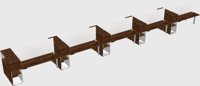 Shared electric desk + cabinet