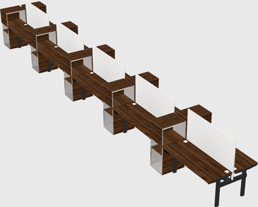 Shared electric desk + cabinet