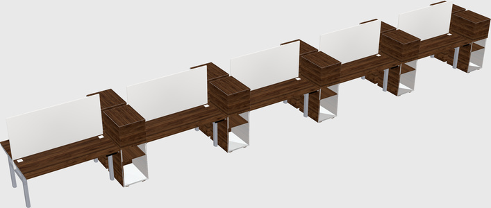 Shared electric desk + cabinet