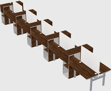 Shared electric desk + cabinet