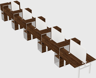 Shared electric desk + cabinet