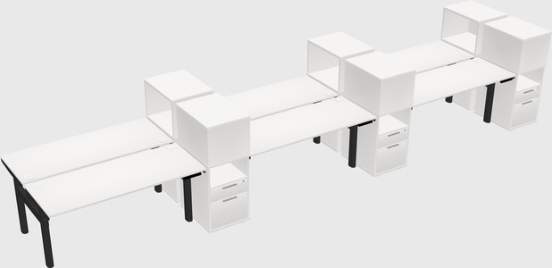 Shared electric desk + cabinet