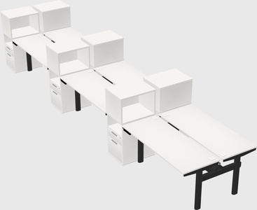 Shared electric desk + cabinet
