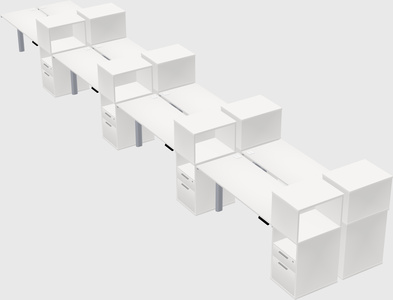 Shared electric desk + cabinet