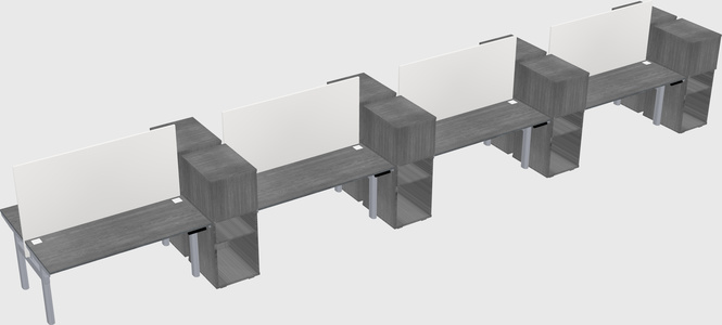 Shared electric desk + cabinet