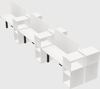 Shared electric desk + cabinet