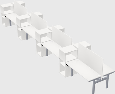 Shared electric desk + cabinet