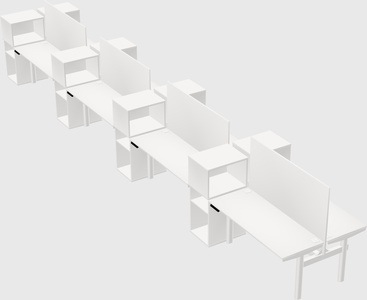 Shared electric desk + cabinet