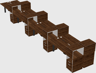 Shared electric desk + cabinet