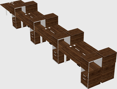 Shared electric desk + cabinet