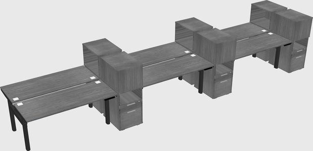 Shared electric desk + cabinet