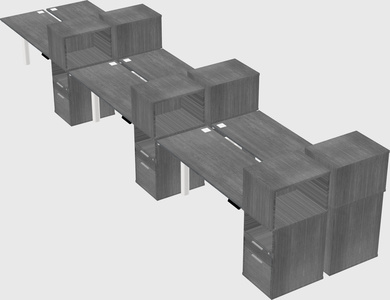Shared electric desk + cabinet