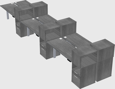 Shared electric desk + cabinet