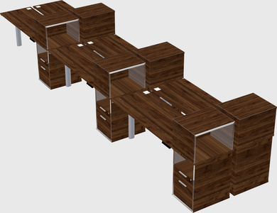 Shared electric desk + cabinet