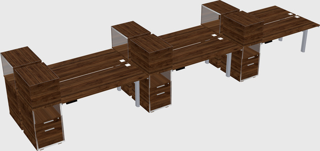 Shared electric desk + cabinet