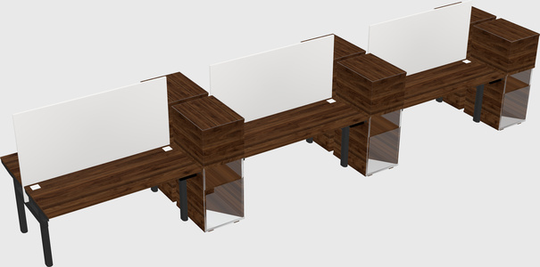 Shared electric desk + cabinet