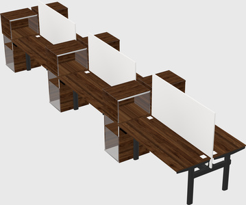 Shared electric desk + cabinet