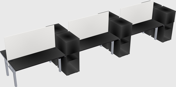 Shared electric desk + cabinet