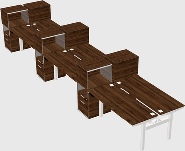 Shared electric desk + cabinet