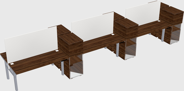 Shared electric desk + cabinet