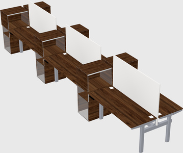 Shared electric desk + cabinet