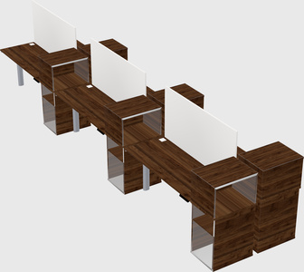 Shared electric desk + cabinet