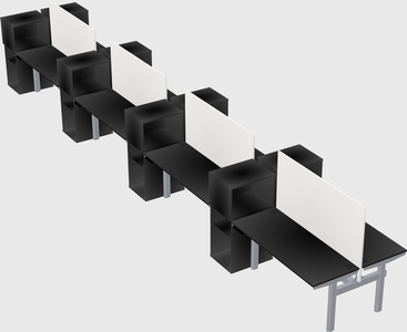Shared electric desk + cabinet
