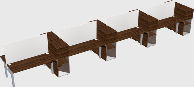 Shared electric desk + cabinet