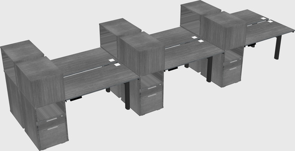 Shared electric desk + cabinet