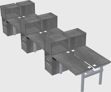 Shared electric desk + cabinet
