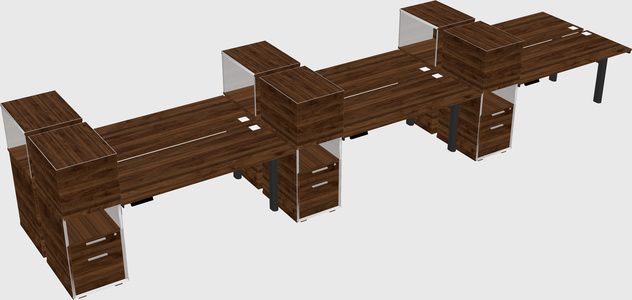 Shared electric desk + cabinet