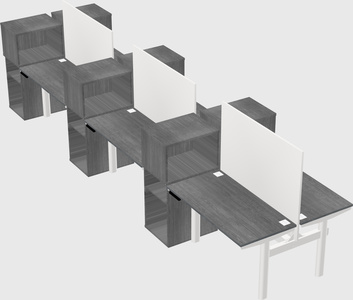 Shared electric desk + cabinet