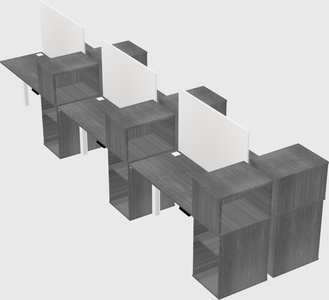 Shared electric desk + cabinet