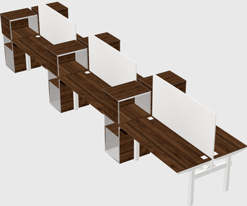 Shared electric desk + cabinet