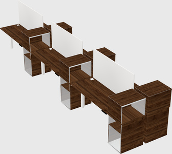 Shared electric desk + cabinet