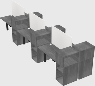 Shared electric desk + cabinet