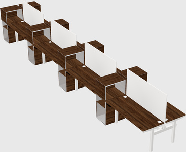 Shared electric desk + cabinet