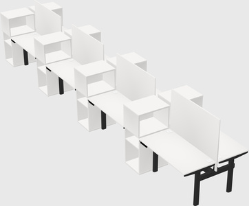 Shared electric desk + cabinet
