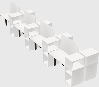 Shared electric desk + cabinet