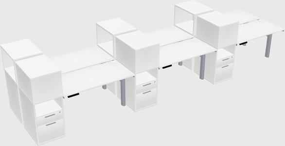 Shared electric desk + cabinet