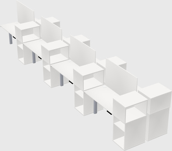 Shared electric desk + cabinet