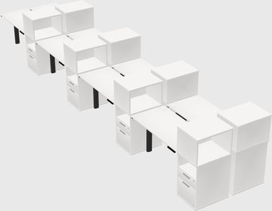 Shared electric desk + cabinet